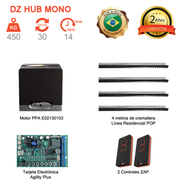 Motor para Puerta Corrediza de 450 KG Análogo 127v