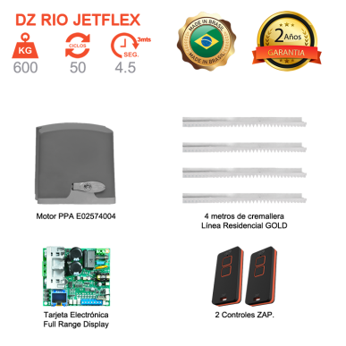 Motor para Puerta Corrediza de 600 KG Jetflex