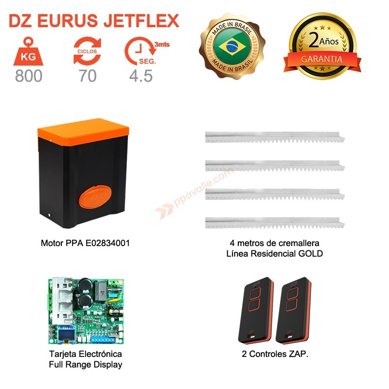 Motor para puerta corrediza de 800 KG Jetflex