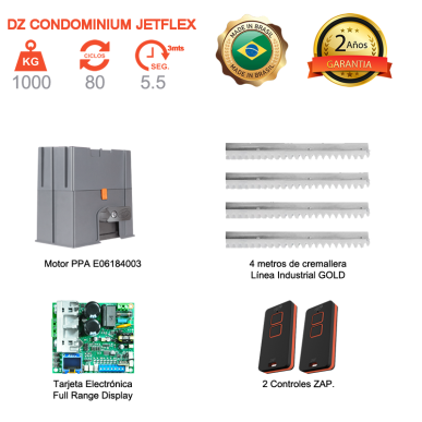Motor para Puerta Corrediza de 1000 KG Jetflex