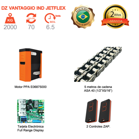 Motor para Puerta Corrediza de 2000 KG Jetflex