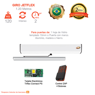 Motor para puerta peatonal batiente GIRO Jetflex