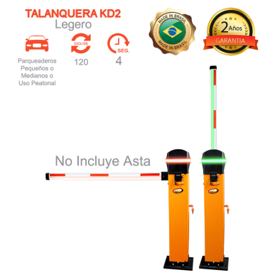 Talanquera PPA KD2 Legero para parqueaderos  Medianos o Pequeños
