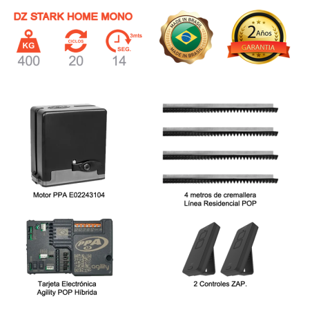 Motor PPA Dz Stark Home 400 Mono Para Fincas y Hogares de Bajo Tráfico
