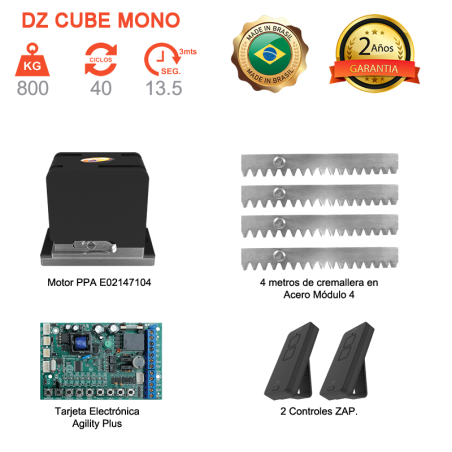 Dz Cube 800 Mono Piñon de Acero