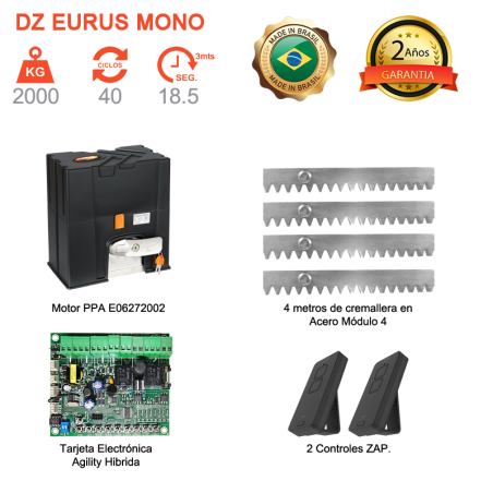 Dz Ind 2000 Mono Piñon De Acero
