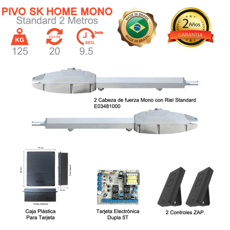 Pivo SK Mono Standar 2 Metros (Doble Hoja)