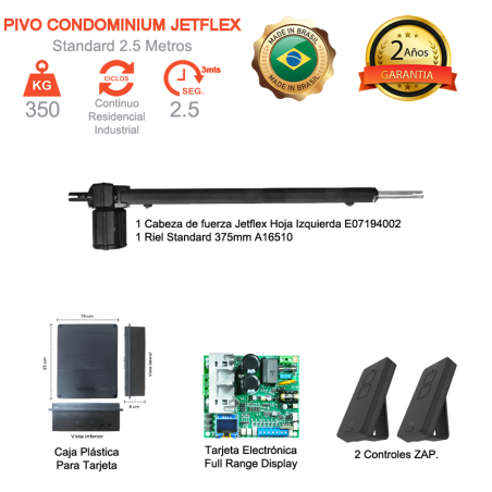 Pivo Condominium Jetflex Standar 2.5 Metros (Una Hoja Izquierda)