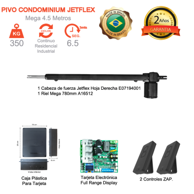 Pivo Condominium Jetflex Mega 4.5 Metros (Una Hoja Derecha)