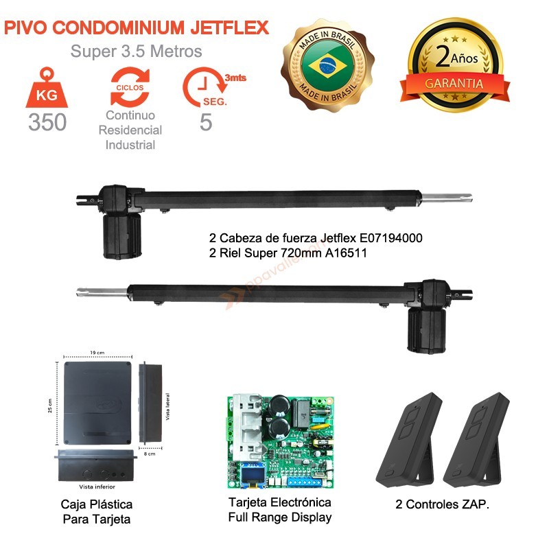 Pivo Condominium Jetflex Super 3.5 Metros (Doble Hoja)