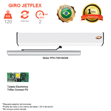 GIRO Jetflex para puerta peatonal batiente