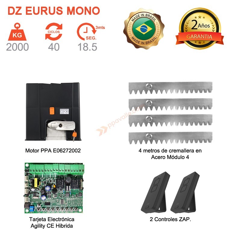 Dz Eurus 2000 Mono PIÑON DE ACERO