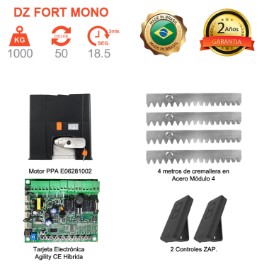 Dz Ind  1000 Mono Piñon  De Acero